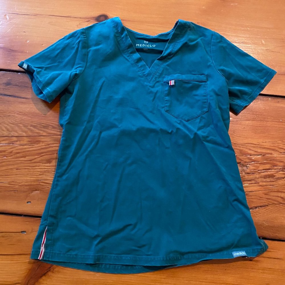 Mediclo XXS Hunter Green Scrub Set